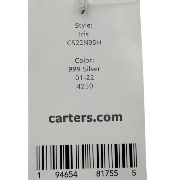 Carters Toddler Girls Jelly Sandals Size 7 Silver Rainbow Flexible & Lightweight - Picture 7 of 12